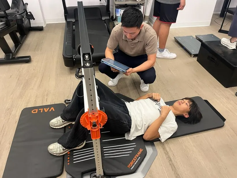 Hooper High — combine testing